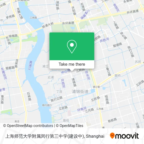 上海师范大学附属闵行第三中学(建设中) map