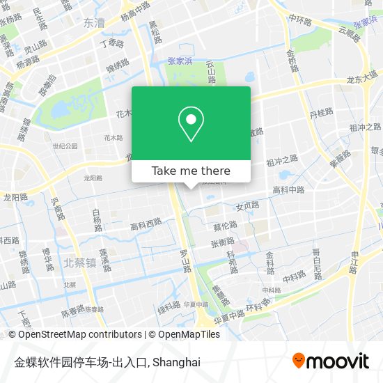 金蝶软件园停车场-出入口 map