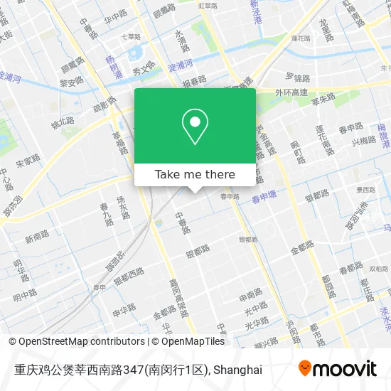重庆鸡公煲莘西南路347(南闵行1区) map