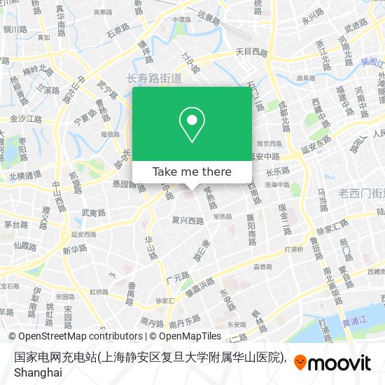 国家电网充电站(上海静安区复旦大学附属华山医院) map