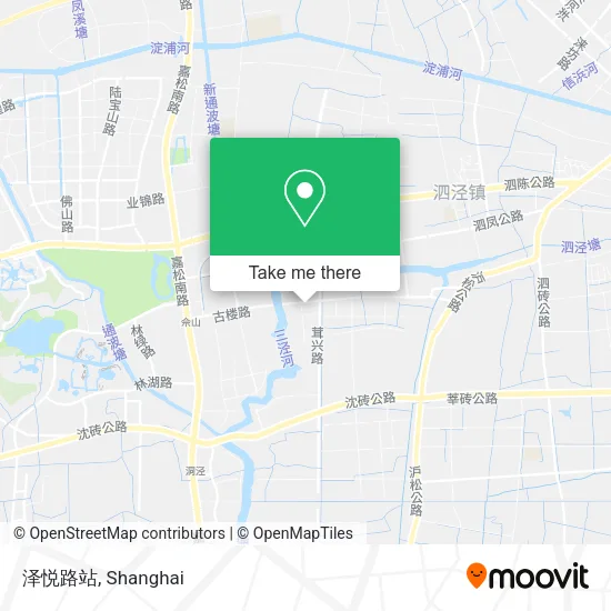泽悦路站 map