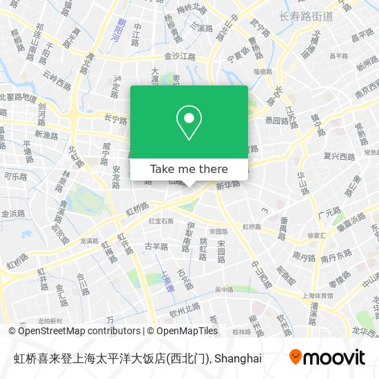 虹桥喜来登上海太平洋大饭店(西北门) map