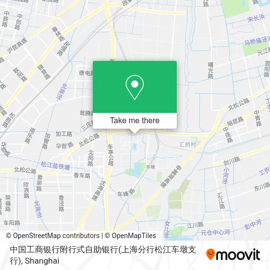 中国工商银行附行式自助银行(上海分行松江车墩支行) map