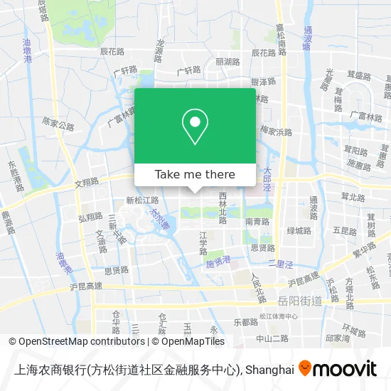 上海农商银行(方松街道社区金融服务中心) map