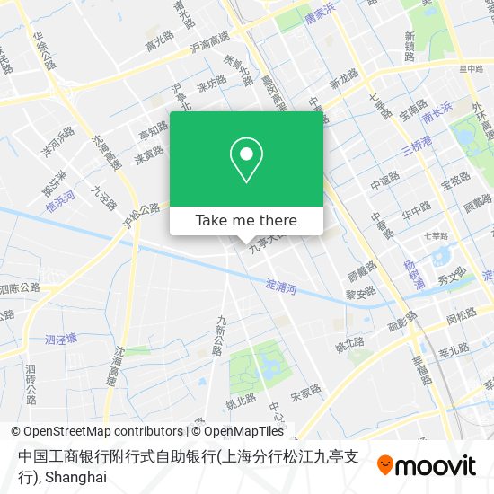 中国工商银行附行式自助银行(上海分行松江九亭支行) map