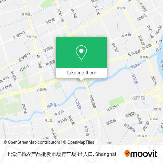 上海江杨农产品批发市场停车场-出入口 map