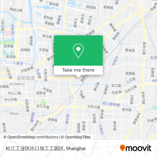 松江工业区出口加工工园区 map