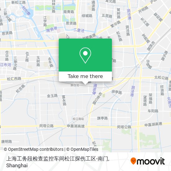 上海工务段检查监控车间松江探伤工区-南门 map