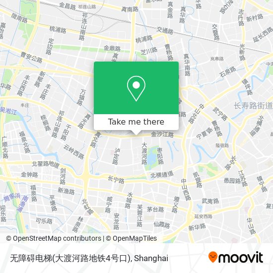 无障碍电梯(大渡河路地铁4号口) map