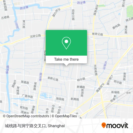 城桃路与洞宁路交叉口 map