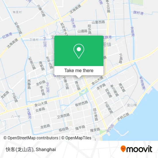 快客(龙山店) map