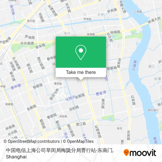 中国电信上海公司莘闵局梅陇分局曹行站-东南门 map
