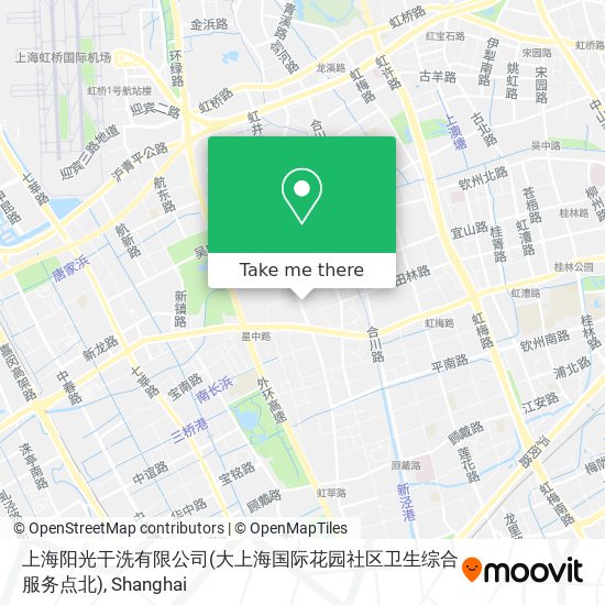 上海阳光干洗有限公司(大上海国际花园社区卫生综合服务点北) map