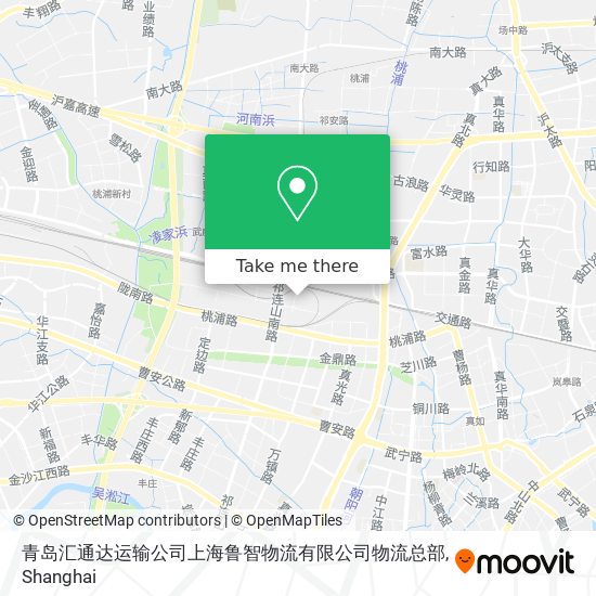 青岛汇通达运输公司上海鲁智物流有限公司物流总部 map