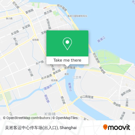 吴淞客运中心停车场(出入口) map