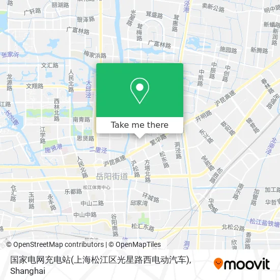 国家电网充电站(上海松江区光星路西电动汽车) map