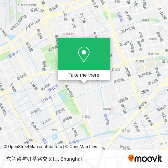 东兰路与虹莘路交叉口 map