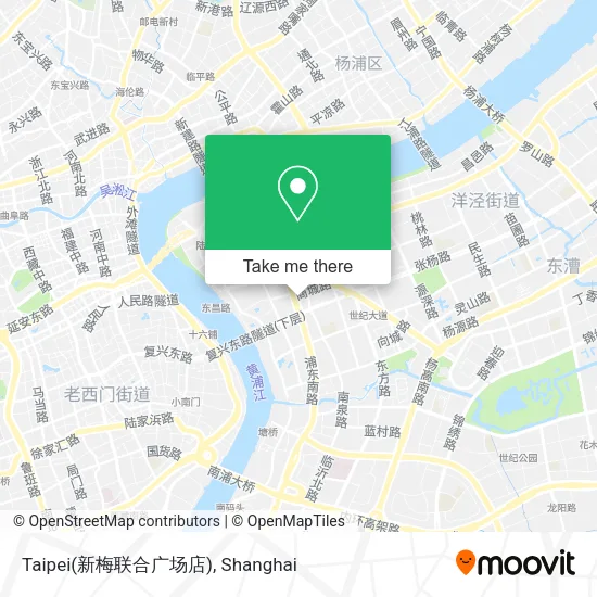 Taipei(新梅联合广场店) map