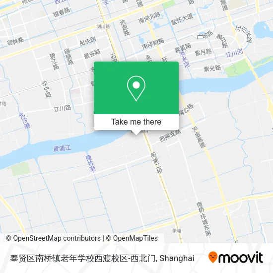 奉贤区南桥镇老年学校西渡校区-西北门 map
