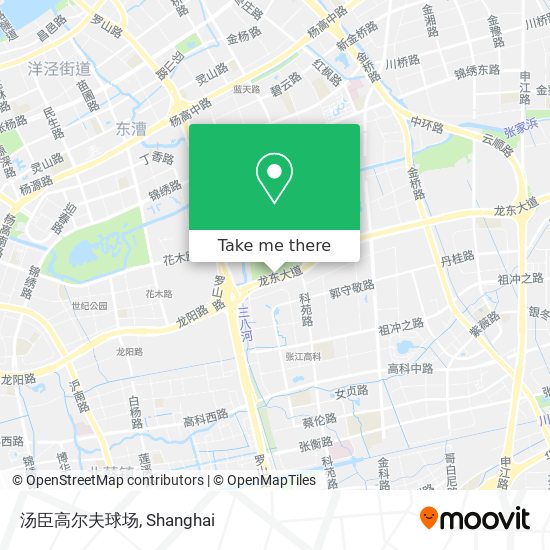 汤臣高尔夫球场 map