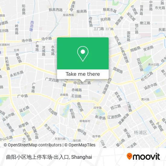 曲阳小区地上停车场-出入口 map