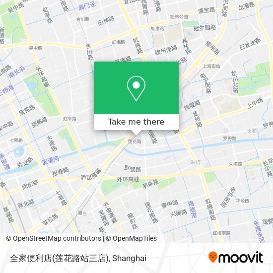 全家便利店(莲花路站三店) map