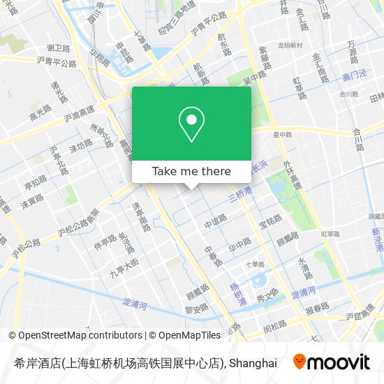 希岸酒店(上海虹桥机场高铁国展中心店) map