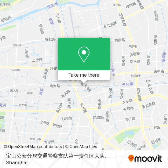 宝山公安分局交通警察支队第一责任区大队 map