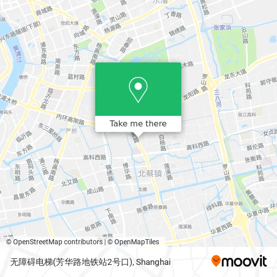 无障碍电梯(芳华路地铁站2号口) map