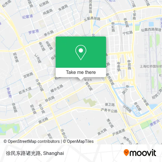徐民东路诸光路 map
