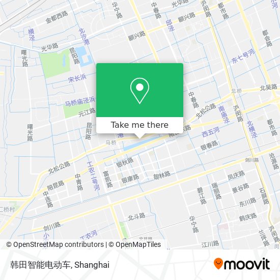 韩田智能电动车 map