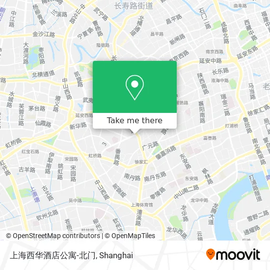 上海西华酒店公寓-北门 map