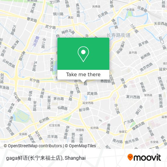 gaga鲜语(长宁来福士店) map