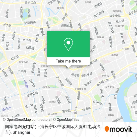 国家电网充电站(上海长宁区中诚国际大厦B2电动汽车) map