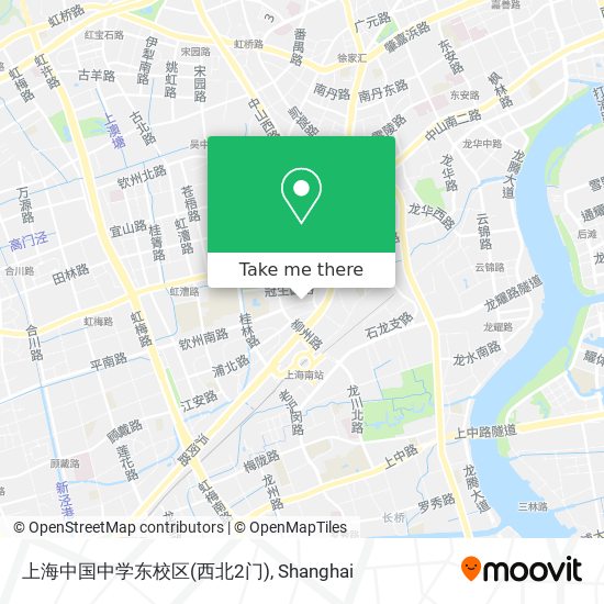 上海中国中学东校区(西北2门) map