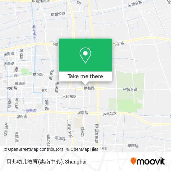 贝弗幼儿教育(惠南中心) map