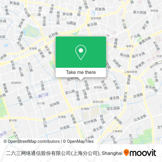 二六三网络通信股份有限公司(上海分公司) map