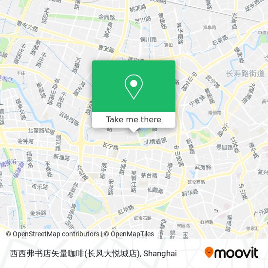 西西弗书店矢量咖啡(长风大悦城店) map