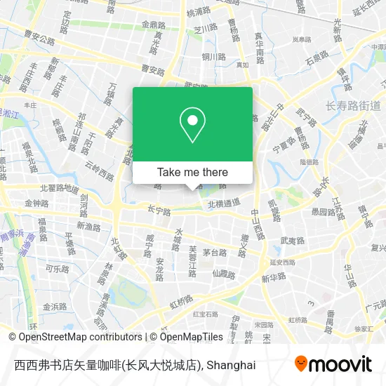 西西弗书店矢量咖啡(长风大悦城店) map
