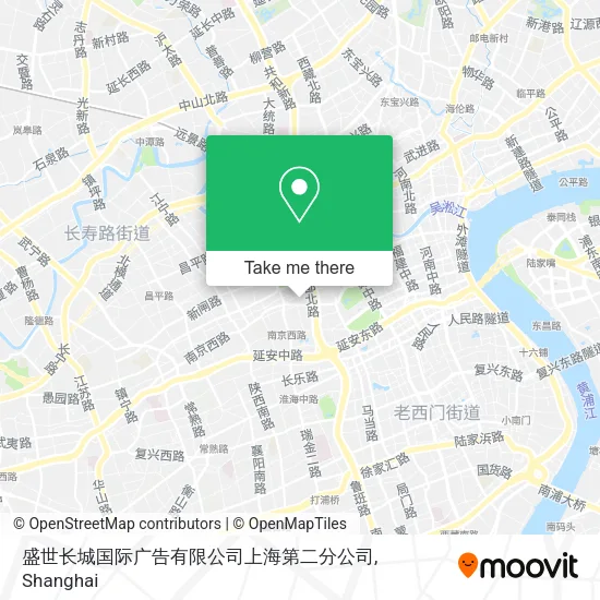 盛世长城国际广告有限公司上海第二分公司 map