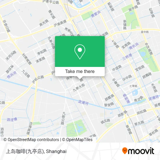 上岛咖啡(九亭店) map