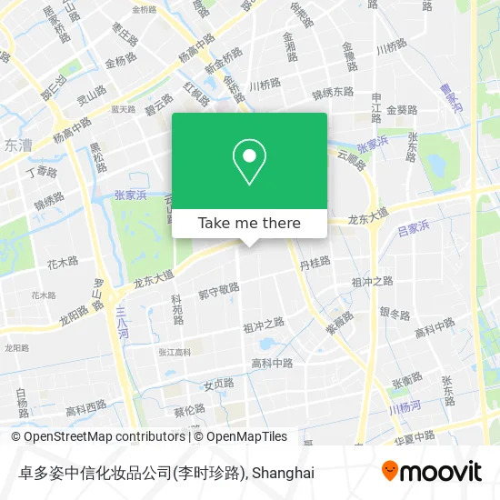 卓多姿中信化妆品公司(李时珍路) map