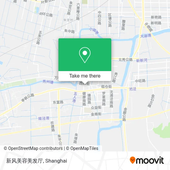 新风美容美发厅 map