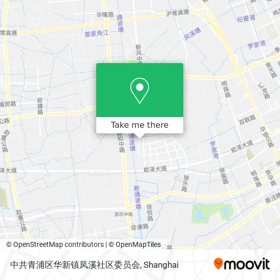 中共青浦区华新镇凤溪社区委员会 map