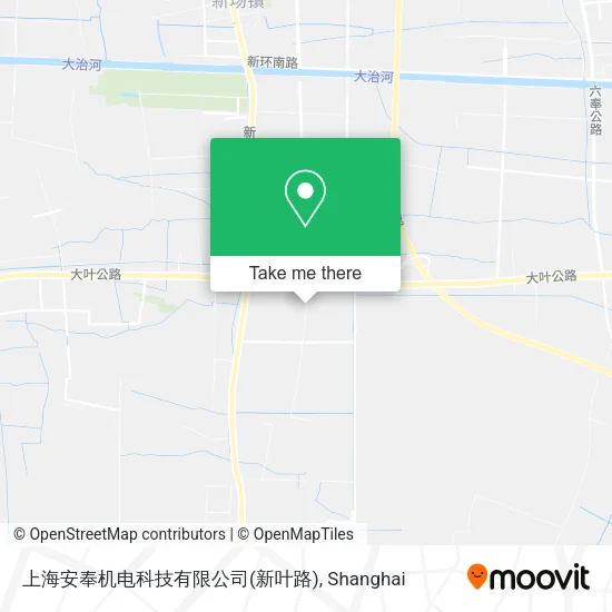 上海安奉机电科技有限公司(新叶路) map