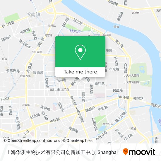 上海华质生物技术有限公司创新加工中心 map