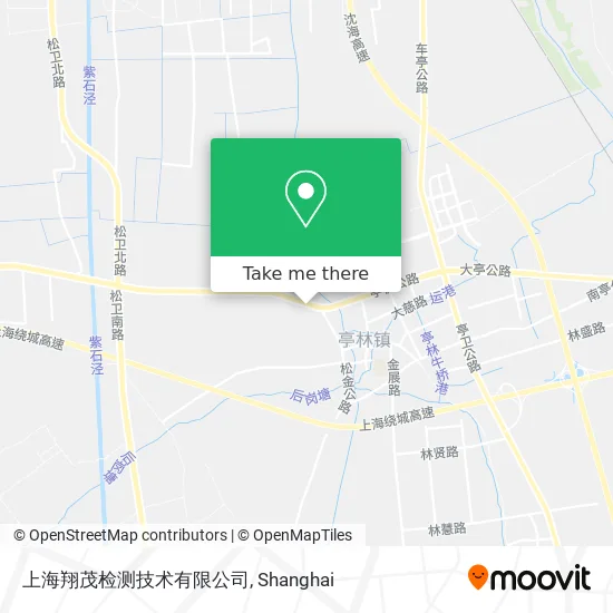上海翔茂检测技术有限公司 map