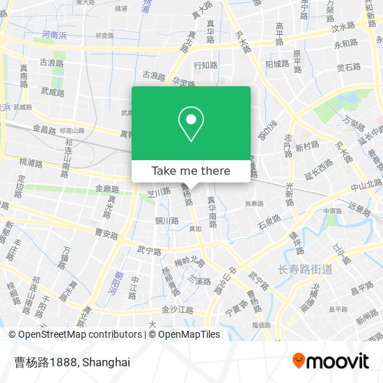 曹杨路1888 map