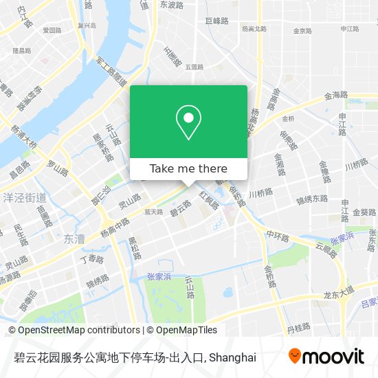 碧云花园服务公寓地下停车场-出入口 map