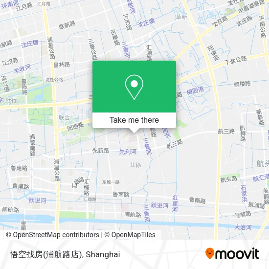 悟空找房(浦航路店) map